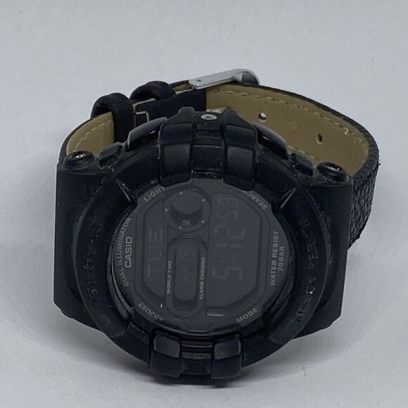 Casio Baby-G BGD-140 Women\'s Black Leather Digital Dial Quartz Watch WO316